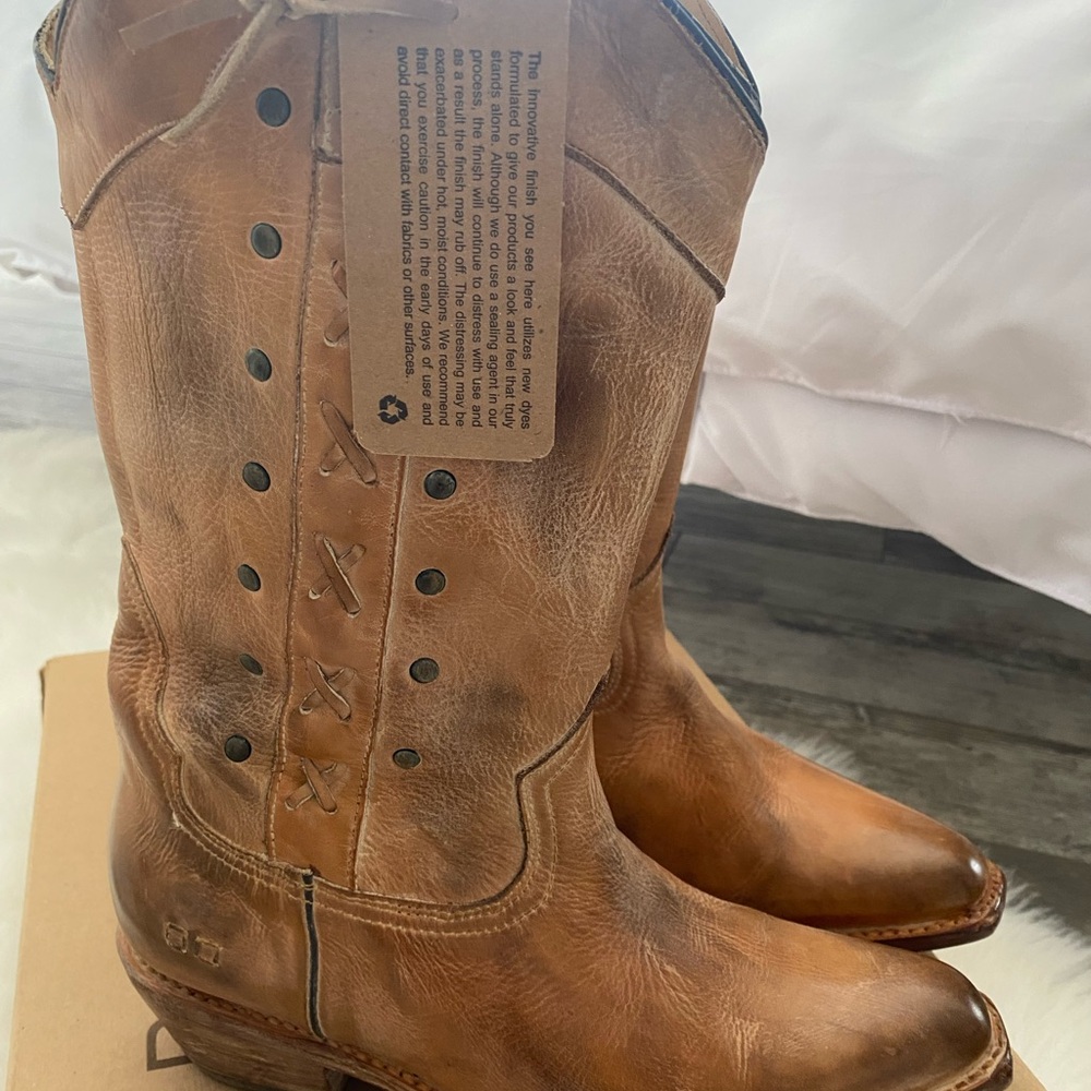 Brown Leather Cowboy Boots